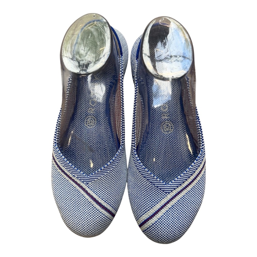 Rothy's The Point Flats Women 8.5 Mirror Reflective RETIRED Washable Comfort